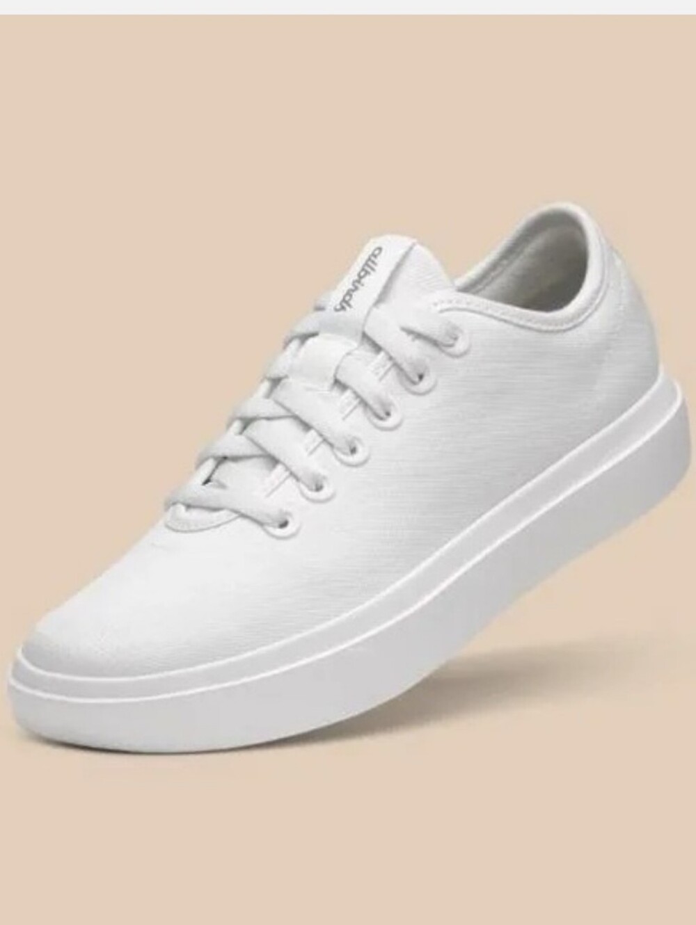 Allbirds Canvas Pipers Women's Sneakers Lace Up White Low Top Wool Size 11 NWOB